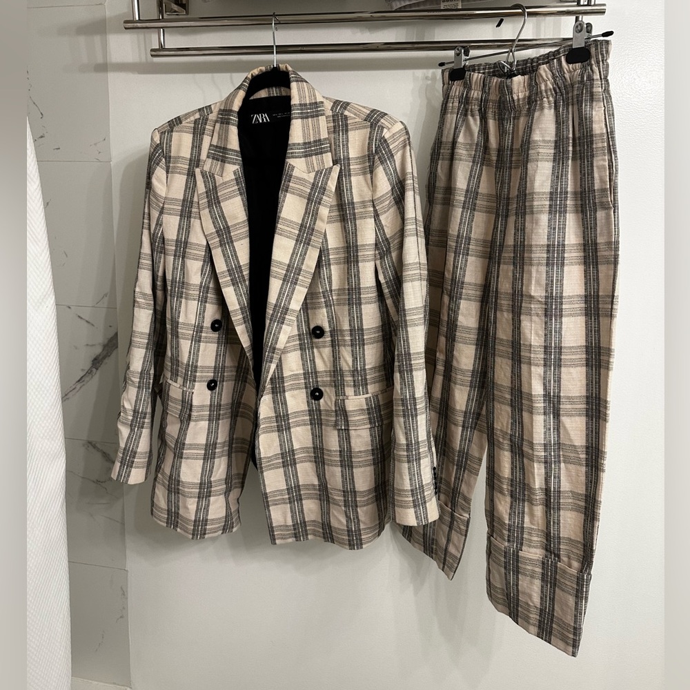 Plaid Suit Set